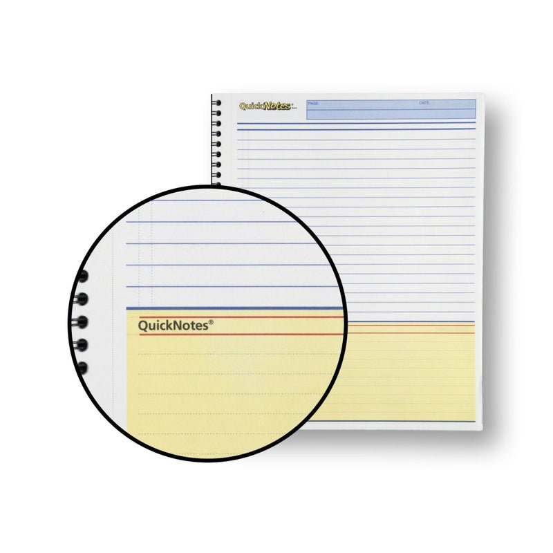 Cambridge Limited Business Notebook with QuickNotes, Legal Ruled Paper, 8" x 11", 80 Sheets, Flexible Soft Touch Cover, Wirebound, Gray (06066) - Image 4